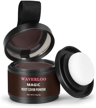 Waverloo hair powder compact showing sponge applicator