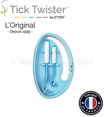 Tick Twister tools inside the portable clipbox case