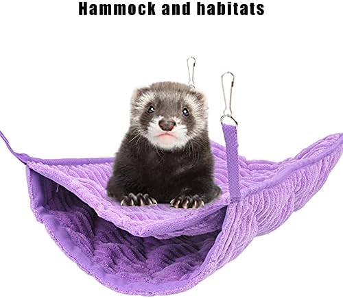 Close-up of the soft flannel fabric texture on the small pet hammock.