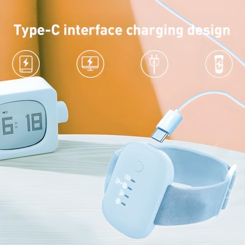 Nightguard alarm system showing vibration and sound mode indicators