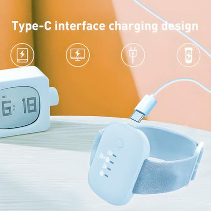 Nightguard alarm system showing vibration and sound mode indicators