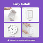 Baby Block extra large outlet cover box installed in modern room setting
