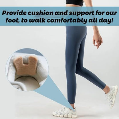Multi pack of 36 beige felt horseshoe pads for daily foot care.