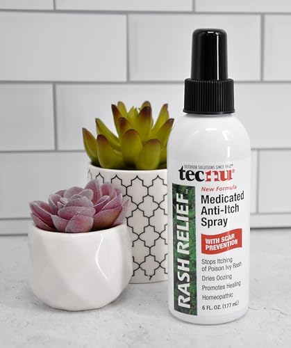 Authentic USA imported Tecnu scar prevention and itch relief spray packaging