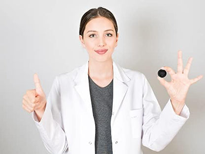 Pre rolled black disposable fingertip protection protectors organized cleanly for industrial use