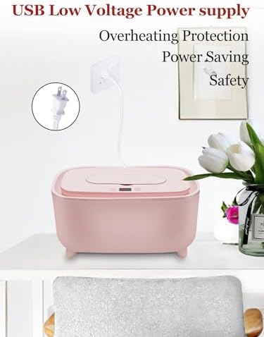 Aibucoll wipe warmer open showing interior heating chamber