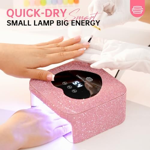 Christine Shelly diamond lamp showing LCD display screen