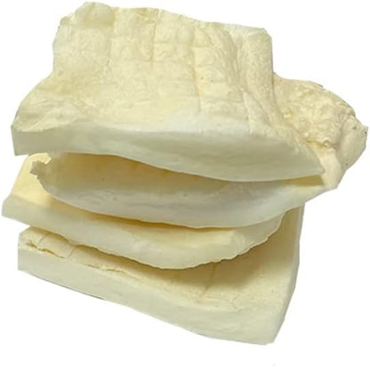 Thick cut natural grass fed beef cheek squares for dogs single ingredient dental chew pack