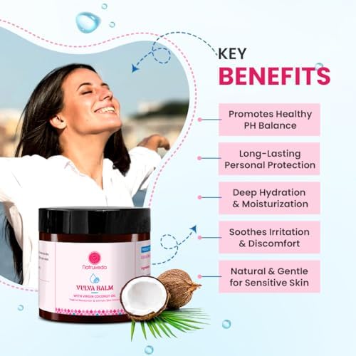 Natruveda intimate care product packaging highlighting the hormone free and natural ingredients.