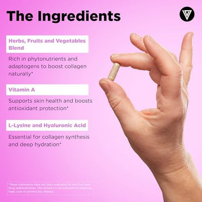 Vital Vitamins Vegan Collagen Booster USA imported supplement bottle