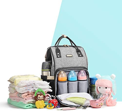 GAIVP diaper bag backpack lifestyle view highlighting ergonomic shoulder straps