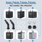 BAOSHISHAN universal replacement water hose fitting kit for home aquarium cooling setups