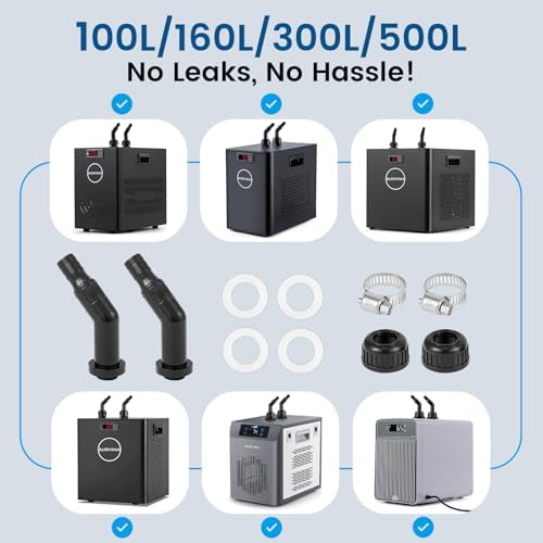 BAOSHISHAN universal replacement water hose fitting kit for home aquarium cooling setups