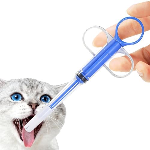 BVQWO pet piller gun with anti falling silicone tip for cats and small dogs