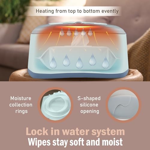 Gogo Pure wipe warmer with easy press on off button