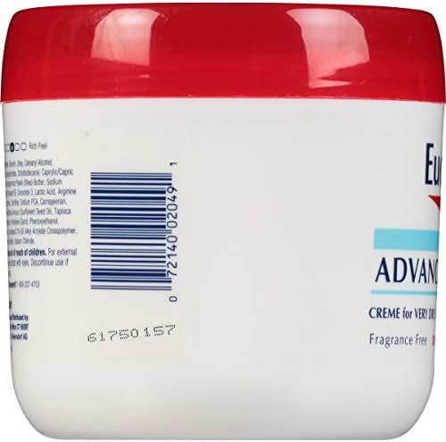 Fragrance free paraben free body cream repairing very dry rough skin daily use