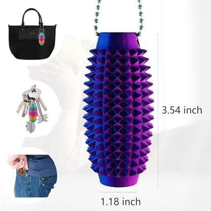 Emeqzoa novelty relief gift set illustrating the close up details of the hard tactile spikes.