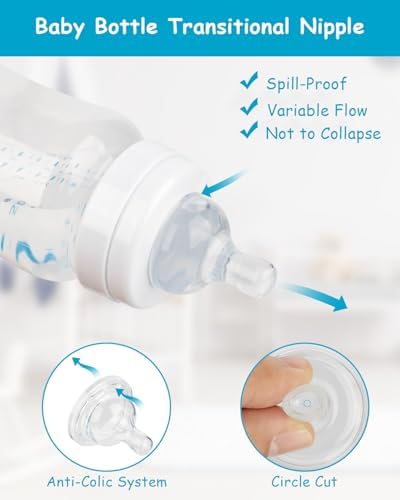 Side profile of food grade silicone nipple with integrated anti colic valve