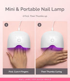 MelodySusie portable gel nail dryer top angle