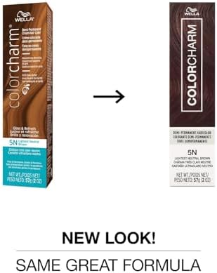 Ammonia free salon hair gloss formula showing back details and ingredients.