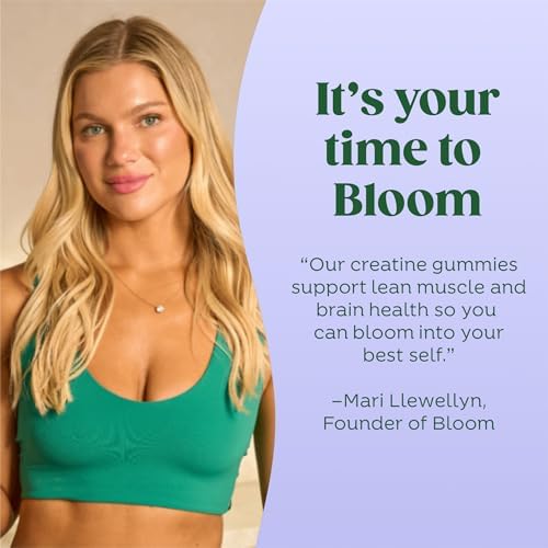 Authentic USA imported Bloom Creatine Gummies pouch container