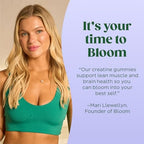 Authentic USA imported Bloom Creatine Gummies pouch container
