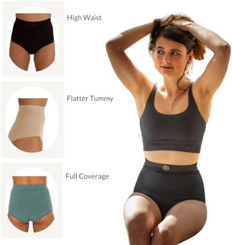 Seamless breathable ostomy briefs for ileostomy and colostomy bag support