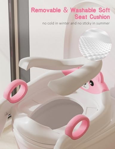 Underneath view showing the six rubber anti slip pads on the baby toilet trainer