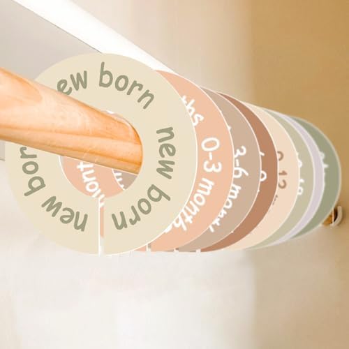 Cephira earth tone nursery closet separators set of eight