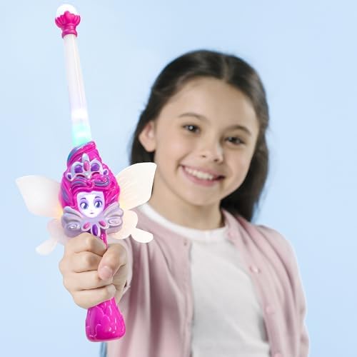 Detailed view of the sparkling gem top on the fairy wand