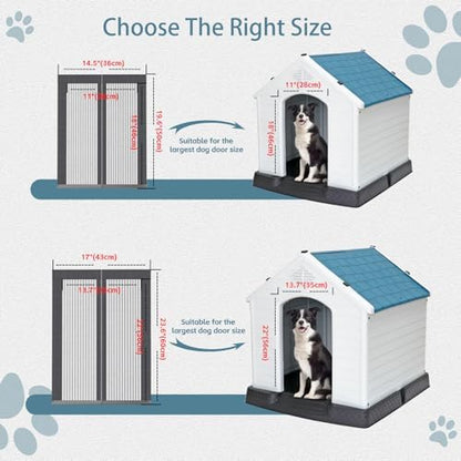 Chagol pet screen door 23.6 inches by 17 inches dimensions view