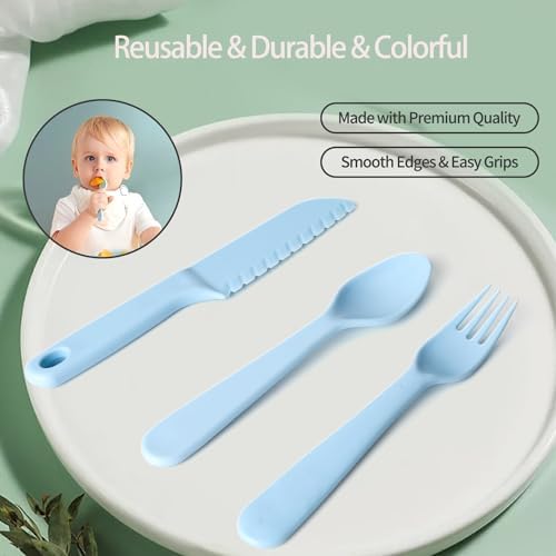 Dishwasher safe colorful forks for children