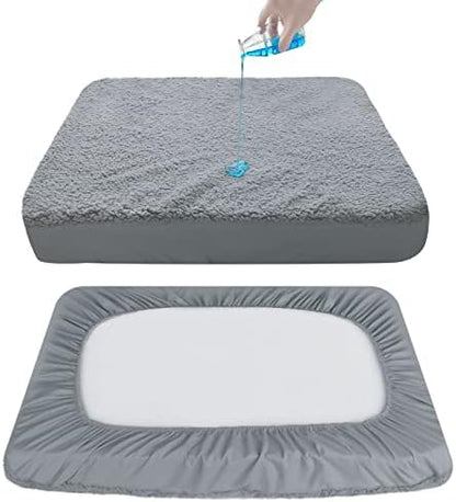 Moonsea plush dog bed cover top texture details