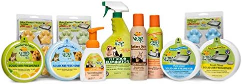 Side angle view of the eight fluid ounce foaming pet cleanser bottle