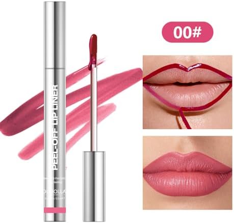 4Pcs Peel Off Lip Liner Stain Set - Long-Lasting, Smudge-Proof, Waterproof Nude Matte Lip Tint, Non-Fading Peel Off Lip Color, Effortless Precision & Full Coverage, 24H Color Hold - Image 3