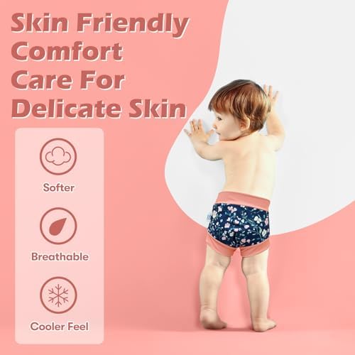 Alvababy 3 pack swim diapers colorful prints