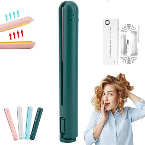 Anggrek 2 in 1 mini hair straightener wand portable travel styling tool