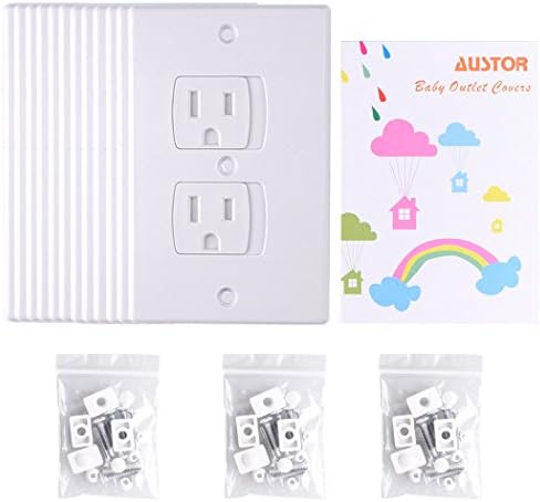 Complete 12 pack set of Austor safety outlet covers