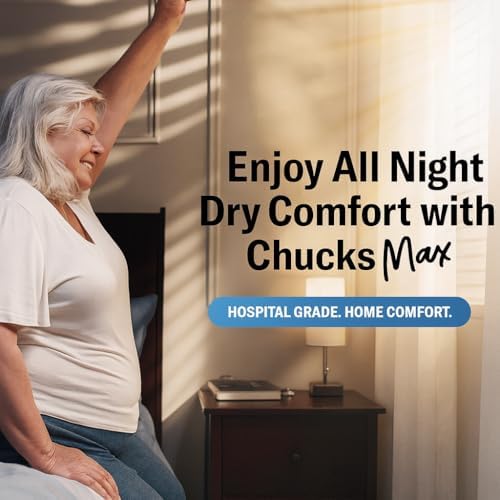 Curera Chucks MAX incontinence underpads showing five layer leaklock protection technology diagram