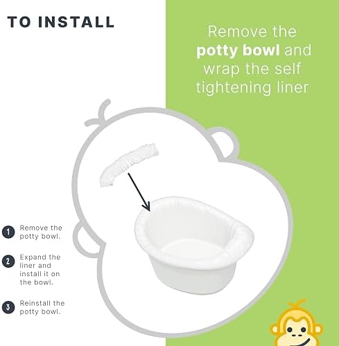 Close up of tear resistant material for potty liners