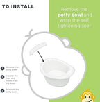 Close up of tear resistant material for potty liners