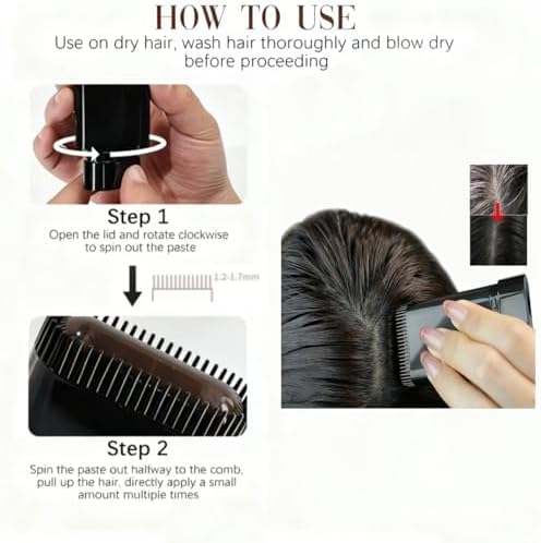 Portable root touch-up stick for women and men