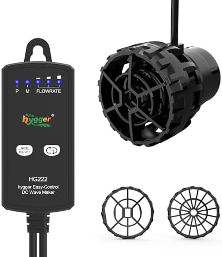Hygger submersible powerhead with three interchangeable water outlet pieces