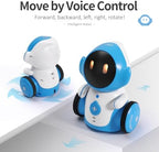 Close up of Gilobaby robot touch sensor and LED eyes