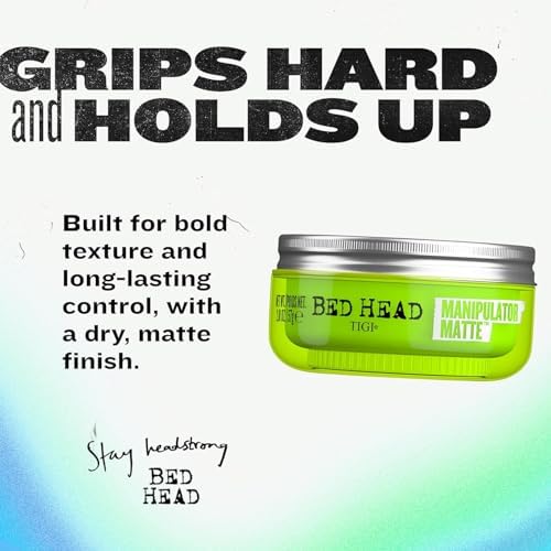 TIGI Bed Head Manipulator Matte Hair Wax Paste With Strong Hold For Men,Long-Lasting Texture Hold For Hairstyling,Definition And Texture,Light And Non-Greasy Hair Setting Wax,Natural Matte Finish,57G - Image 3