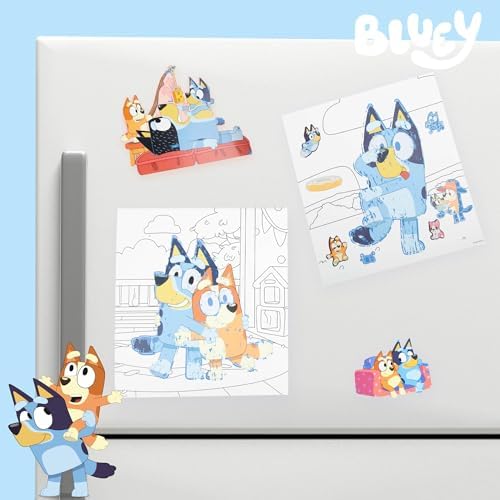 Authentic Bluey imported toy activity booklet showcasing colorful hidden scenes