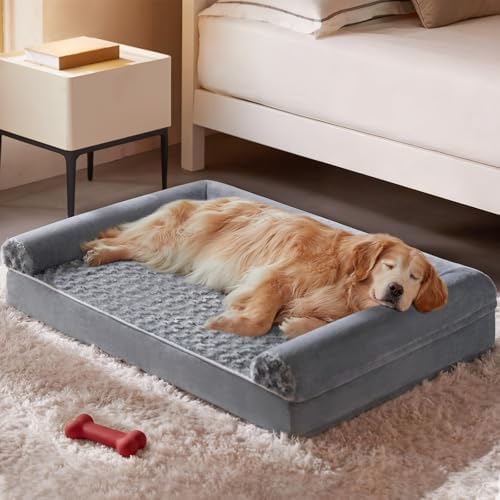 BFPETHOME Orthopedic Washable Dog Beds Large Sized Senior Dog for Comfy Sleeping with Removable Cover, Waterproof Big Soft Pet Couch Bed for Dogs Relax - Image 2