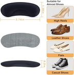 Self adhesive black shoe grips for preventing heel blisters