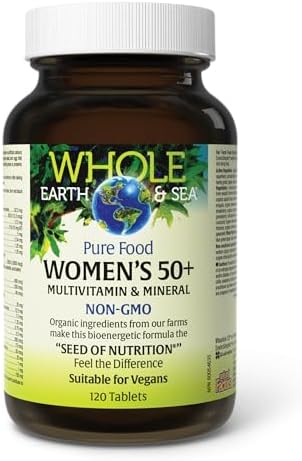 Natural Factors organic multi vitamin 120 tablets nutritional information label