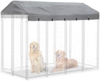 Hadisi waterproof dog kennel canopy roof installed on metal wire pet cage